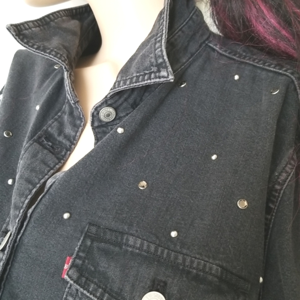 Levi's cropped denim jacket shacket - Picture 4 of 12